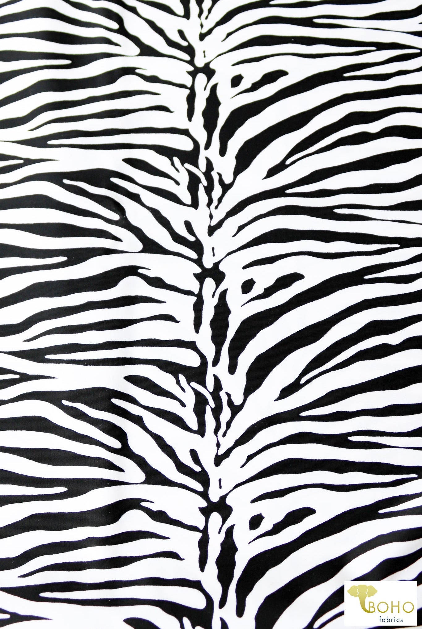 Zebra Swim Print, P.SWIM-313 - Boho Fabrics