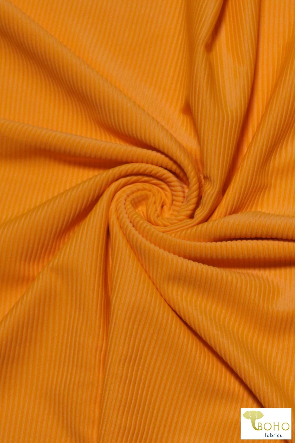 Zinnia, Swim Rib Knit. SWRB-101-YLW - Boho Fabrics