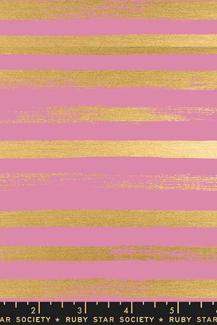 Zip Metallic Kiss RS1005 32M Ruby Star1 - Boho Fabrics - Quilting Cotton, Woven