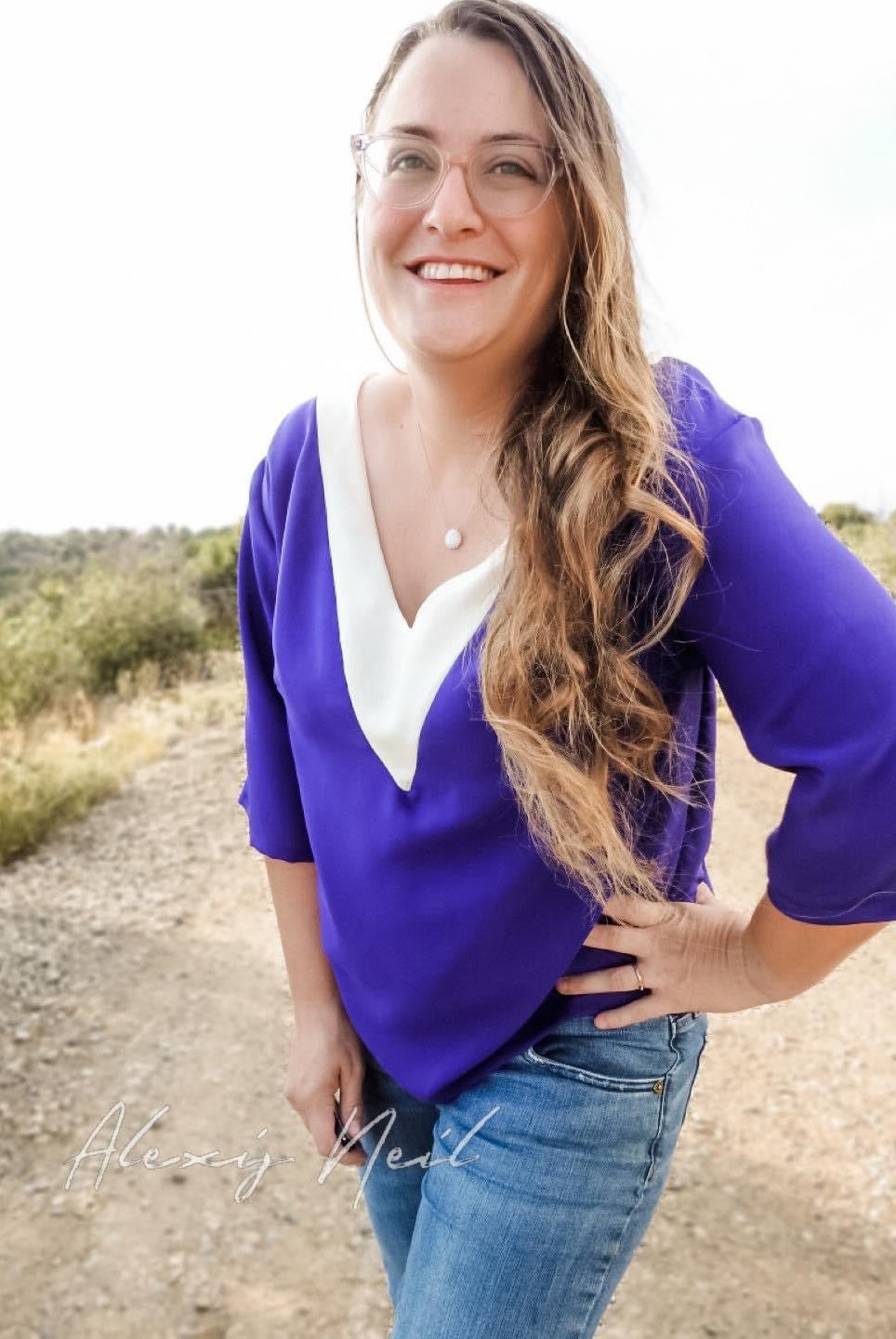 Royal Purple, Crepe de Chine Silk Woven. SILK - 128 - Boho Fabrics - Woven Fabric