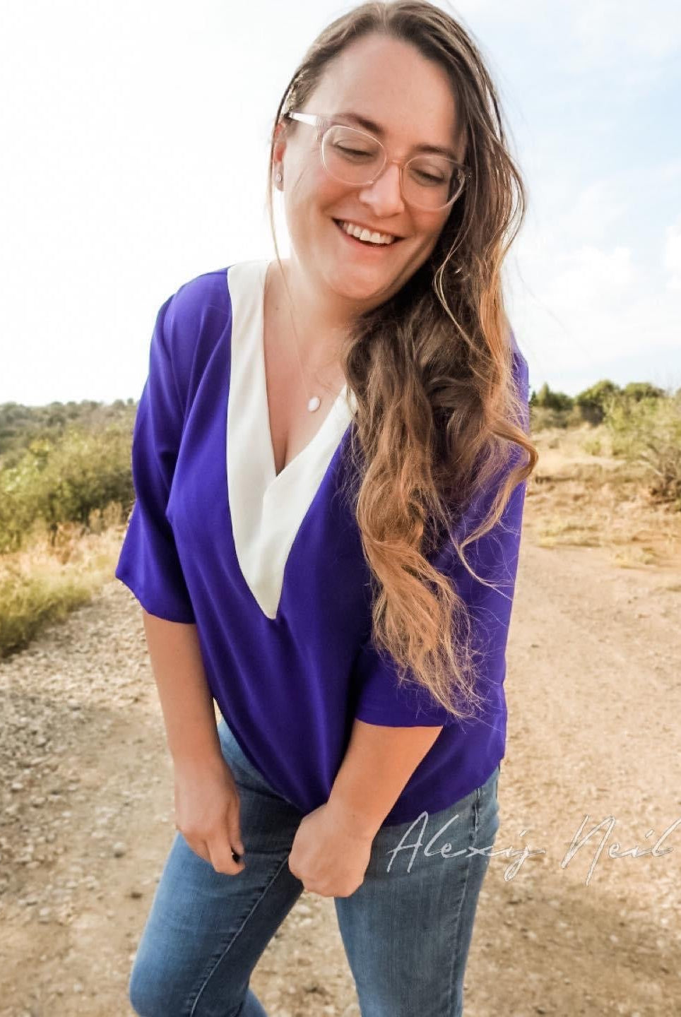 Royal Purple, Crepe de Chine Silk Woven. SILK - 128 - Boho Fabrics - Woven Fabric