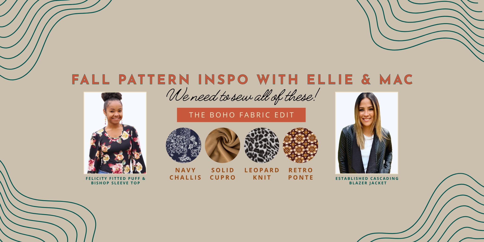 A Fall Wardrobe Refresh: Pattern Inspiration with Ellie & Mac!