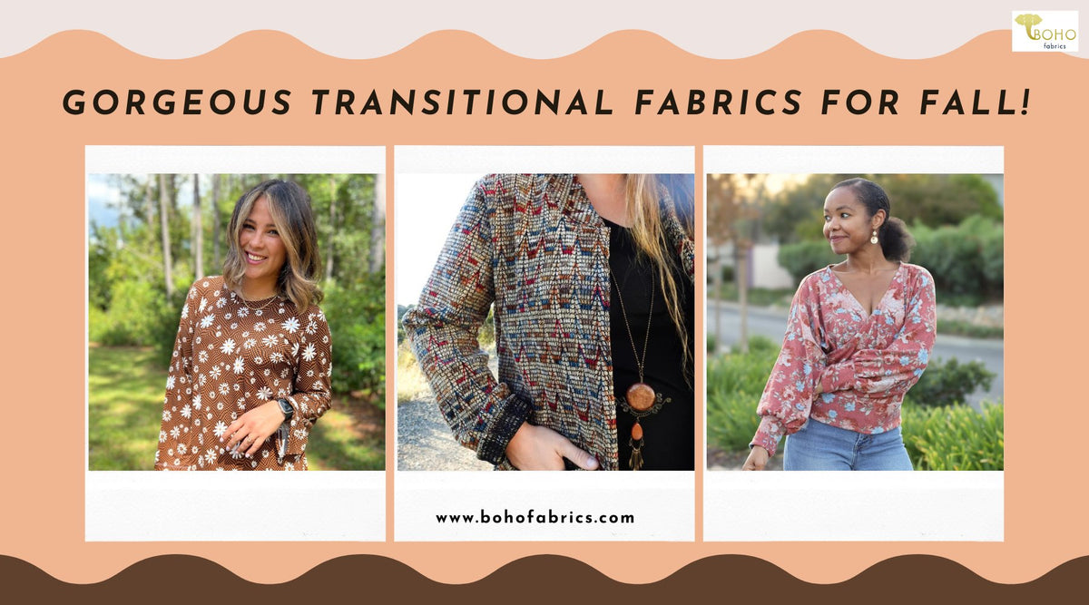 Top Fabrics for Fall Sewing | Cozy, Stylish Picks by Boho Fabrics