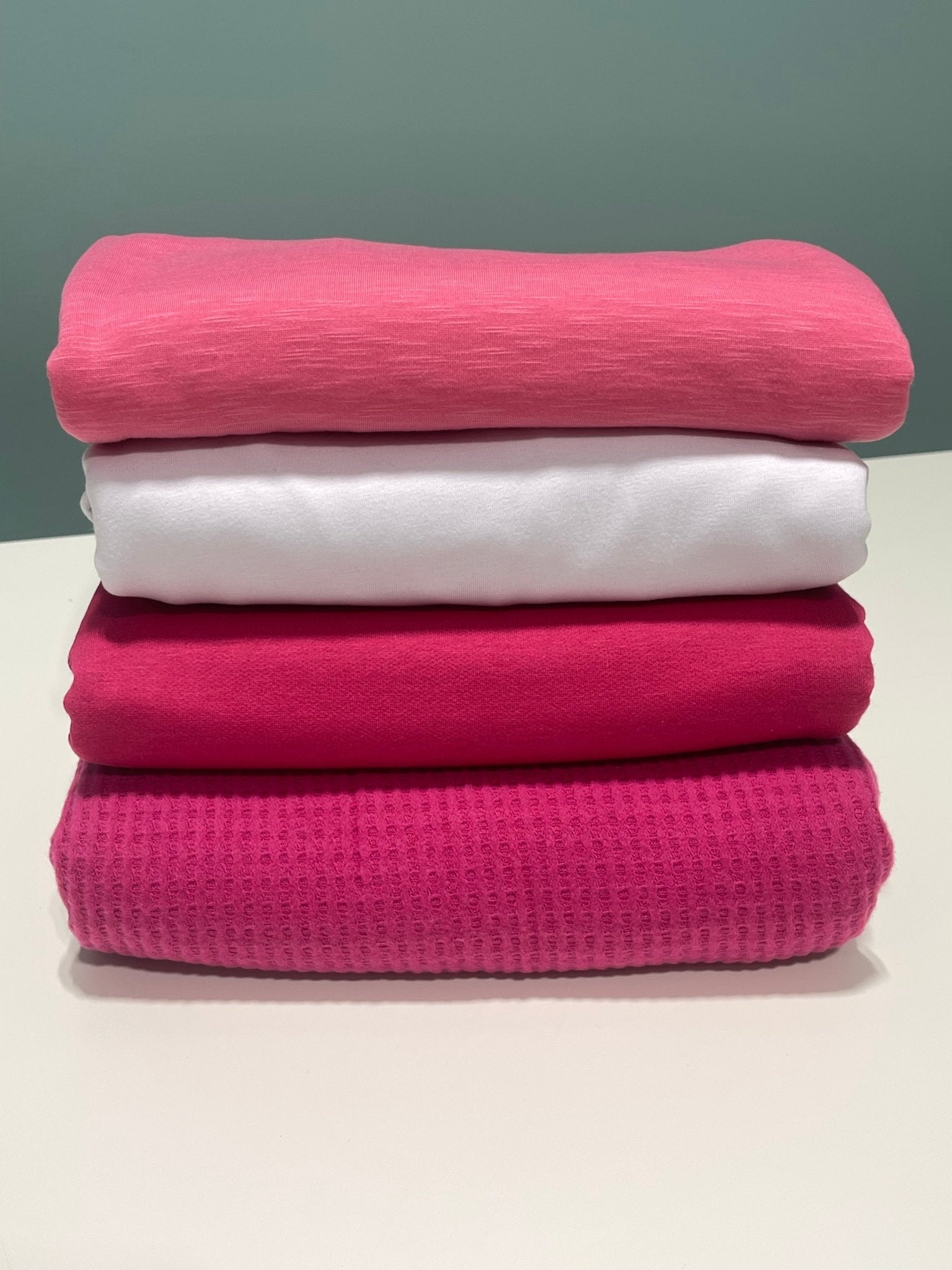 01/13/2026 Fabric Happy Hour, "Pink, Pink, Pink", Knit Fabric Bundle - Boho Fabrics - Fabric Bundles