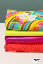 01/21/2026 Fabric Happy Hour, Trippy Tropics, Athletic Knit Fabric Bundle - Boho Fabrics - Fabric Bundles