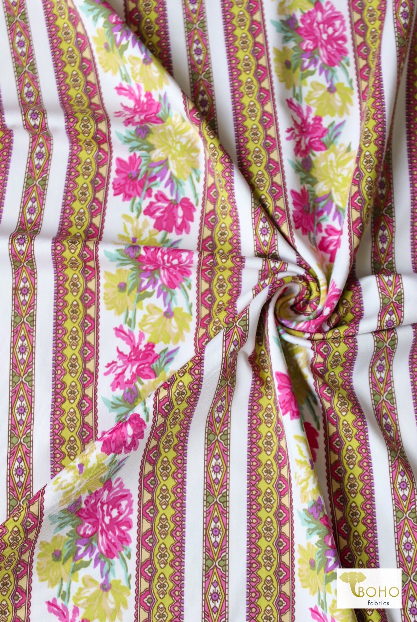 04/18/2024 Fabric Happy Hour! Vintage Floral & Stripes, Swim Bundle! - Boho Fabrics - Fabric Bundles