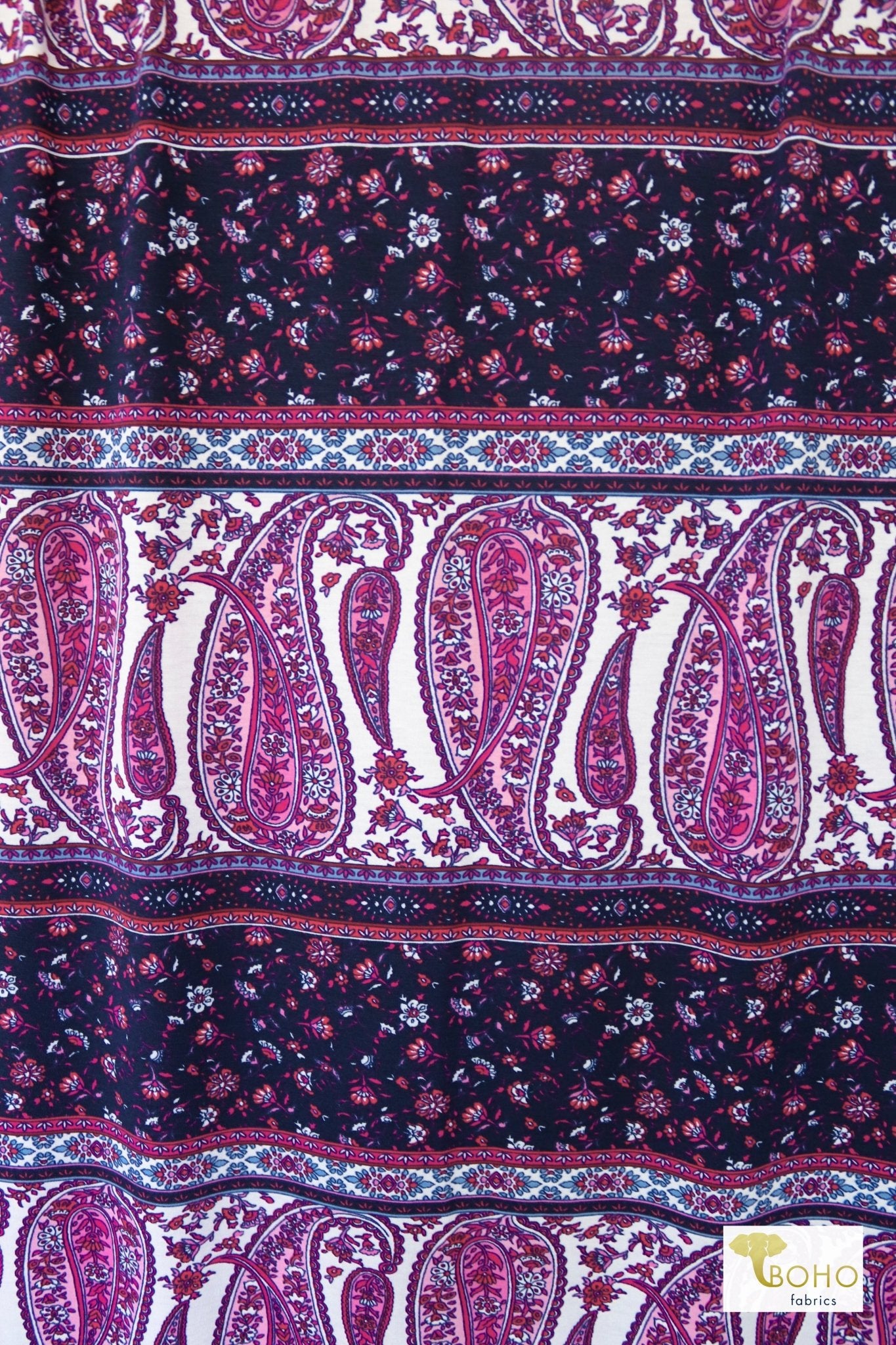 08/23/2023 Fabric Happy Hour! Lilac Paisley, Knit Maxi Bundle. Ready to Ship! - Boho Fabrics