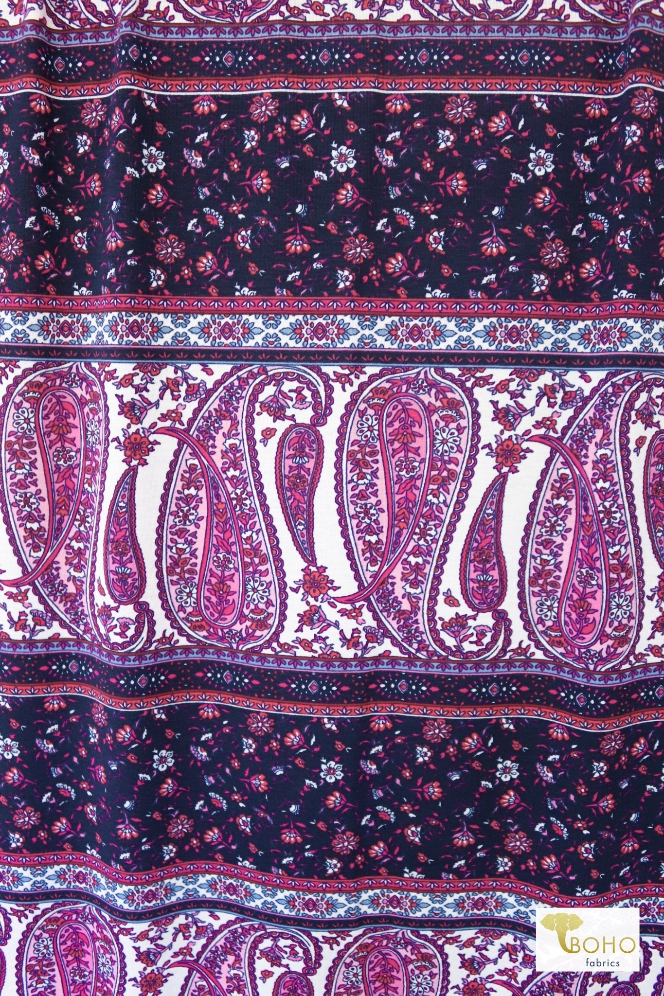 08/23/2023 Fabric Happy Hour! Lilac Paisley, Knit Maxi Bundle. Ready to Ship! - Boho Fabrics