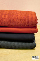 09/30/2025 Fabric Happy Hour, Pumpkin Sophisticate, Knit Bundle. Ready to Ship! - Boho Fabrics - Trims