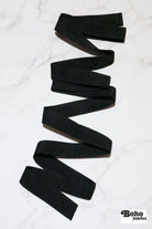 1" Black Polypropylene Webbing – Bag Strapping & Belting – 2 Yard Pack - Boho Fabrics - Trims