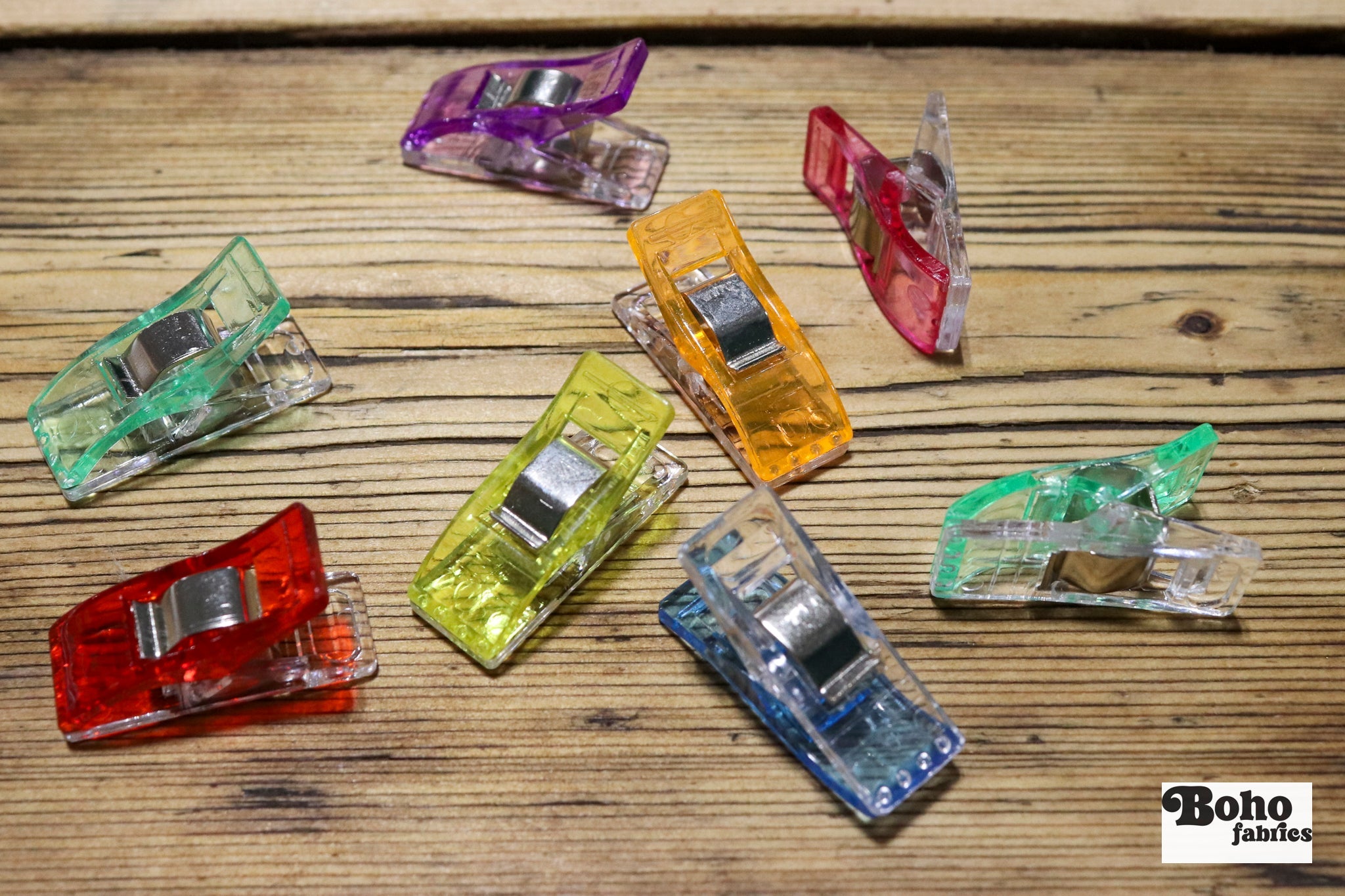 1" Sewing Clips, Package of 25 - Boho Fabrics - Pins