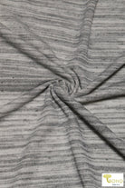 1 Yard Last Cuts! Stonehedge Marbled Gray French Terry Knit. FTS-206 - Boho Fabrics