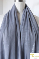 1 Yard- Last Cuts! Stretch Mesh Solid in Gray Lavender. SM-116. - Boho Fabrics