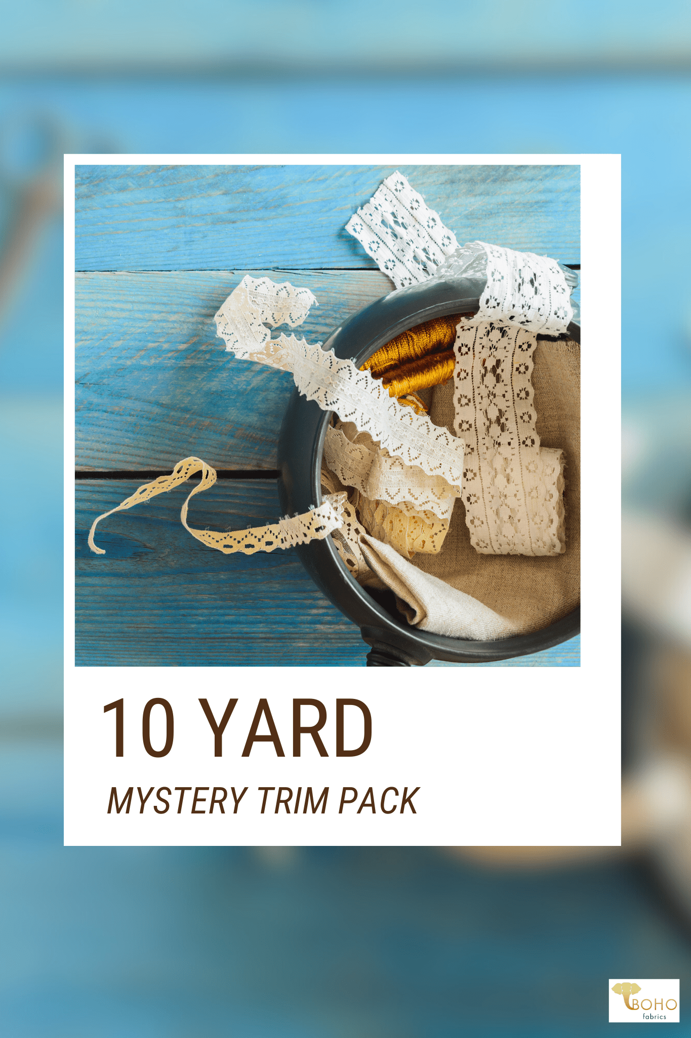 10 Yard Pack of Woven Trims - Boho Fabrics - 