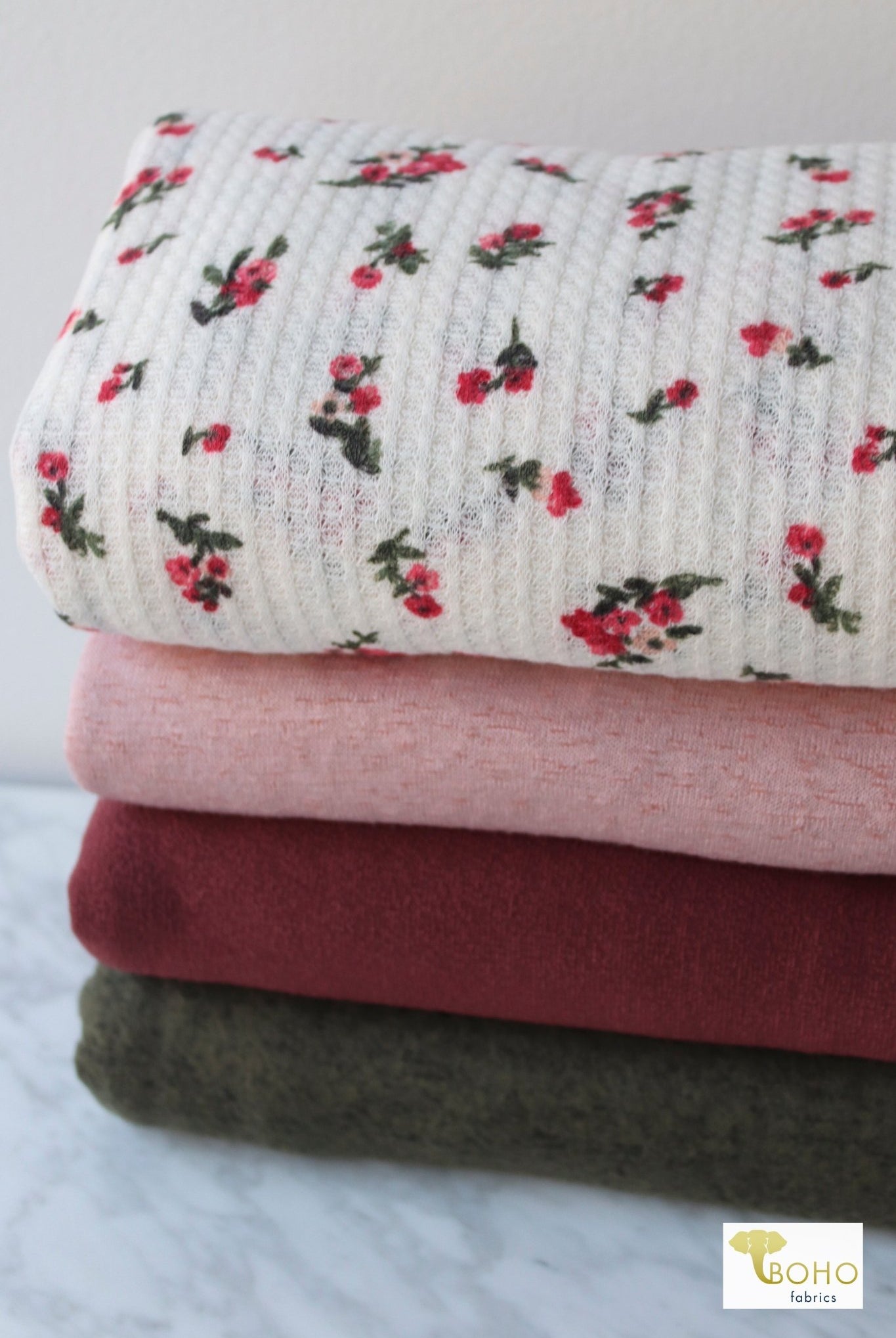 10/23/2023 Fabric Happy Hour! Simone Florals, Sweater Knit Bundle. READY TO SHIP! - Boho Fabrics