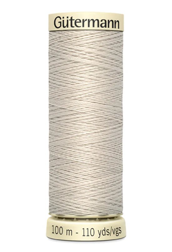 110 yd – Dark Bone (070) Gutermann Sew - All Polyester Thread - Boho Fabrics - Thread