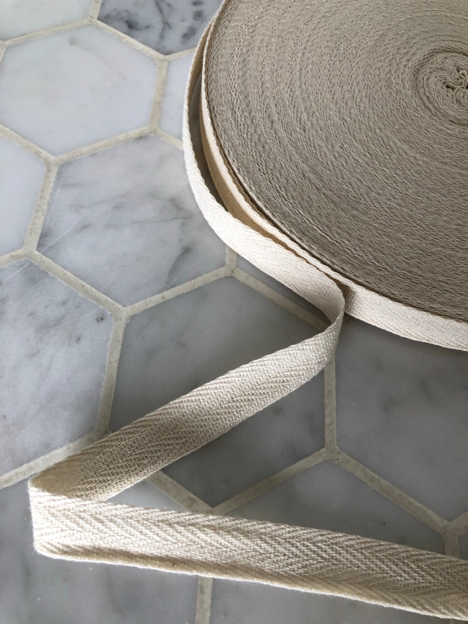 1/2" Cotton Twill Tape, Sold per 50 Yard Roll. Ready to Ship! - Boho Fabrics