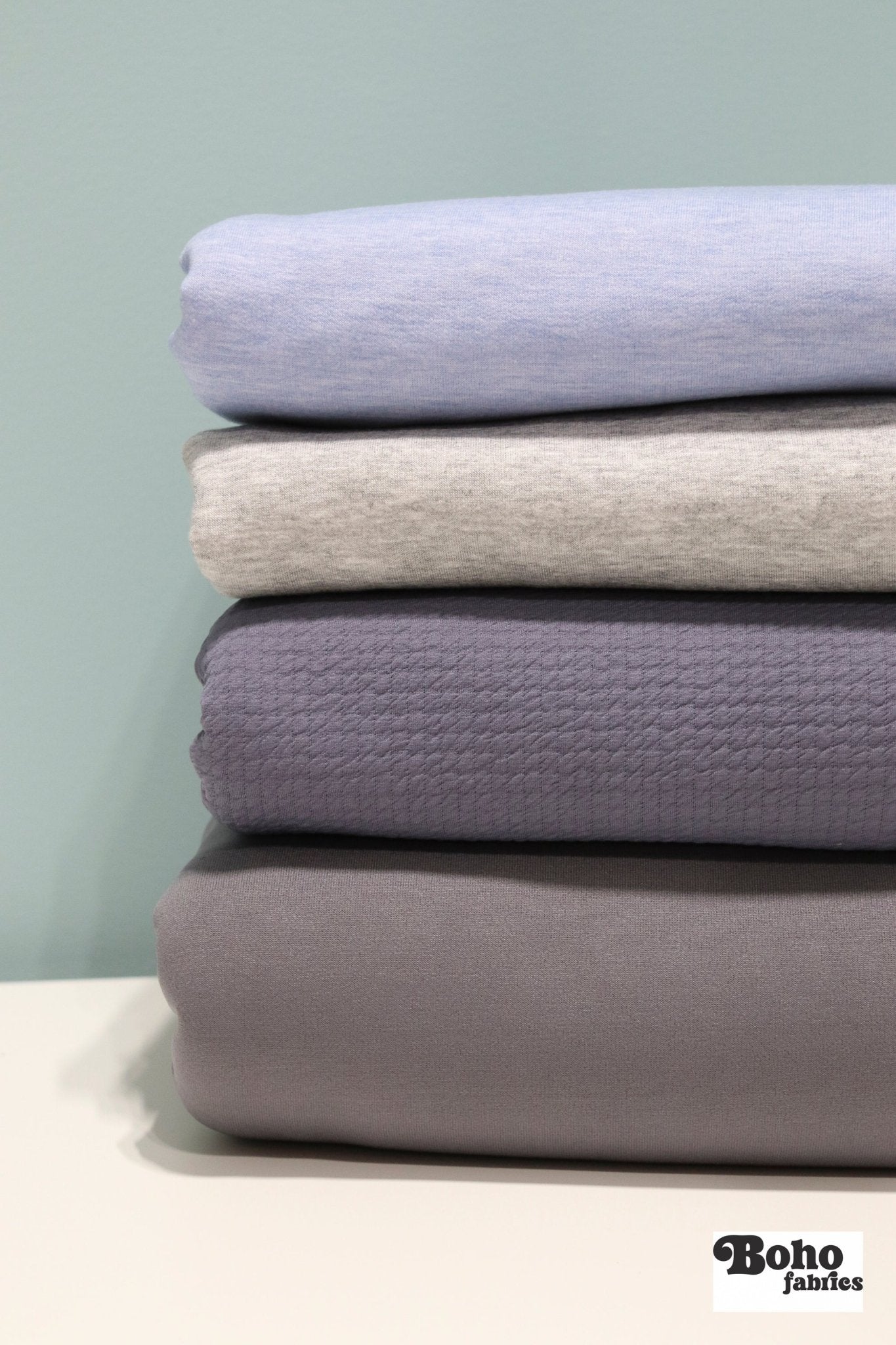 12/05/2025 Fabric Happy Hour, Periwinkle Ice, Knit Bundle - Boho Fabrics - Fabric Bundles