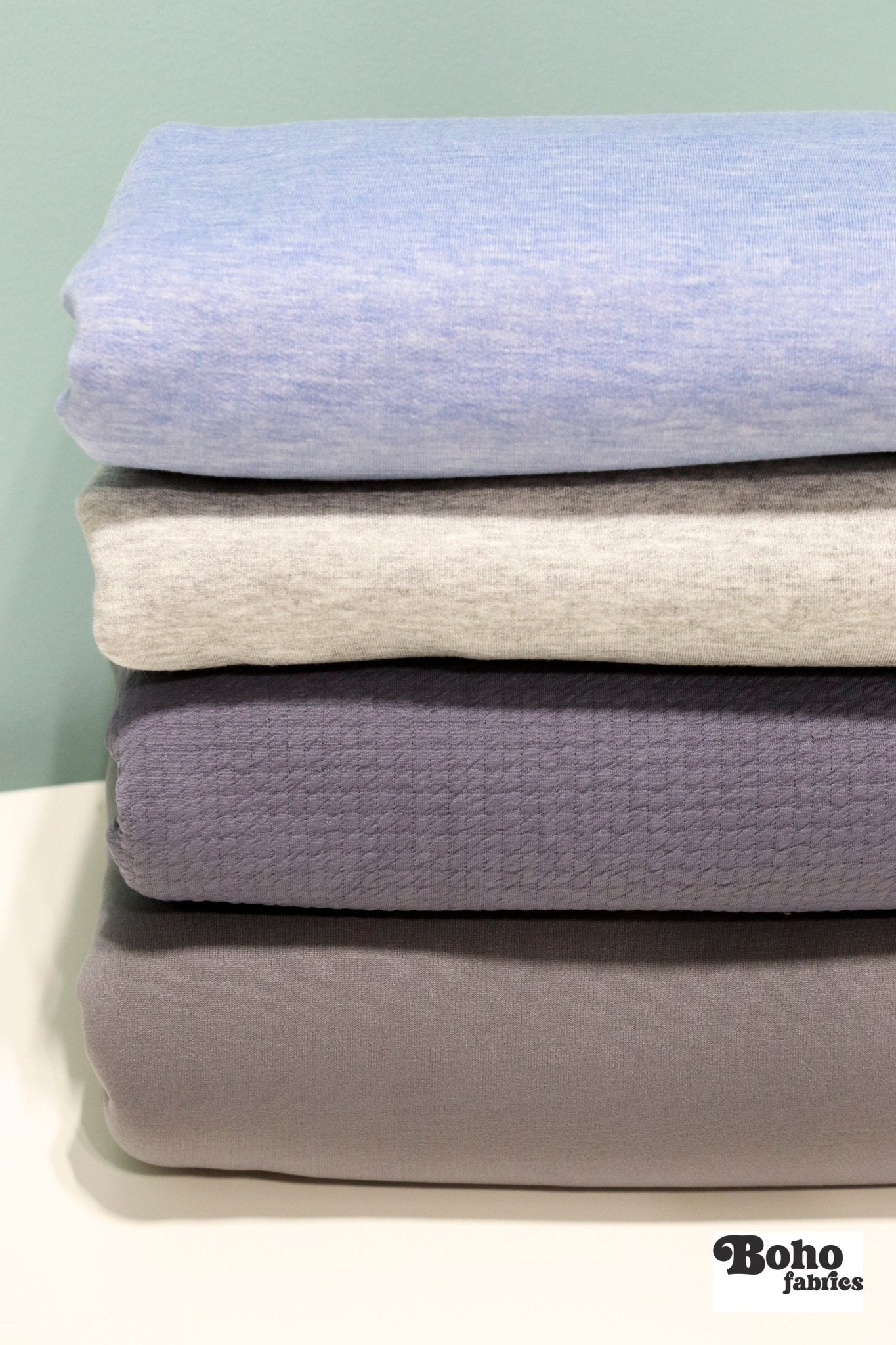 12/05/2025 Fabric Happy Hour, Periwinkle Ice, Knit Bundle - Boho Fabrics - Fabric Bundles