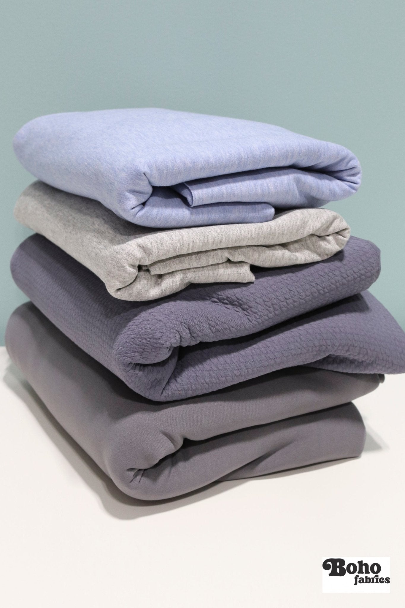 12/05/2025 Fabric Happy Hour, Periwinkle Ice, Knit Bundle - Boho Fabrics - Fabric Bundles