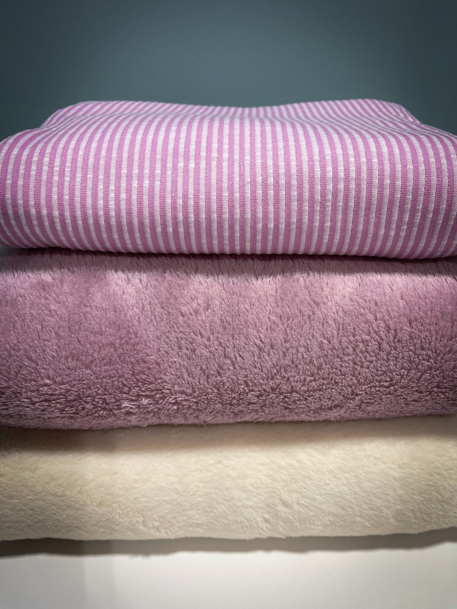 12/08/2025 Fabric Happy Hour, Pink Frost, Knit Bundle - Boho Fabrics - Fabric Bundles