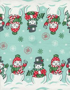16" Classic Retro Holiday Snowy by Moda - Toweling Fabric - 920 309 - Boho Fabrics - Toweling, Cotton Woven