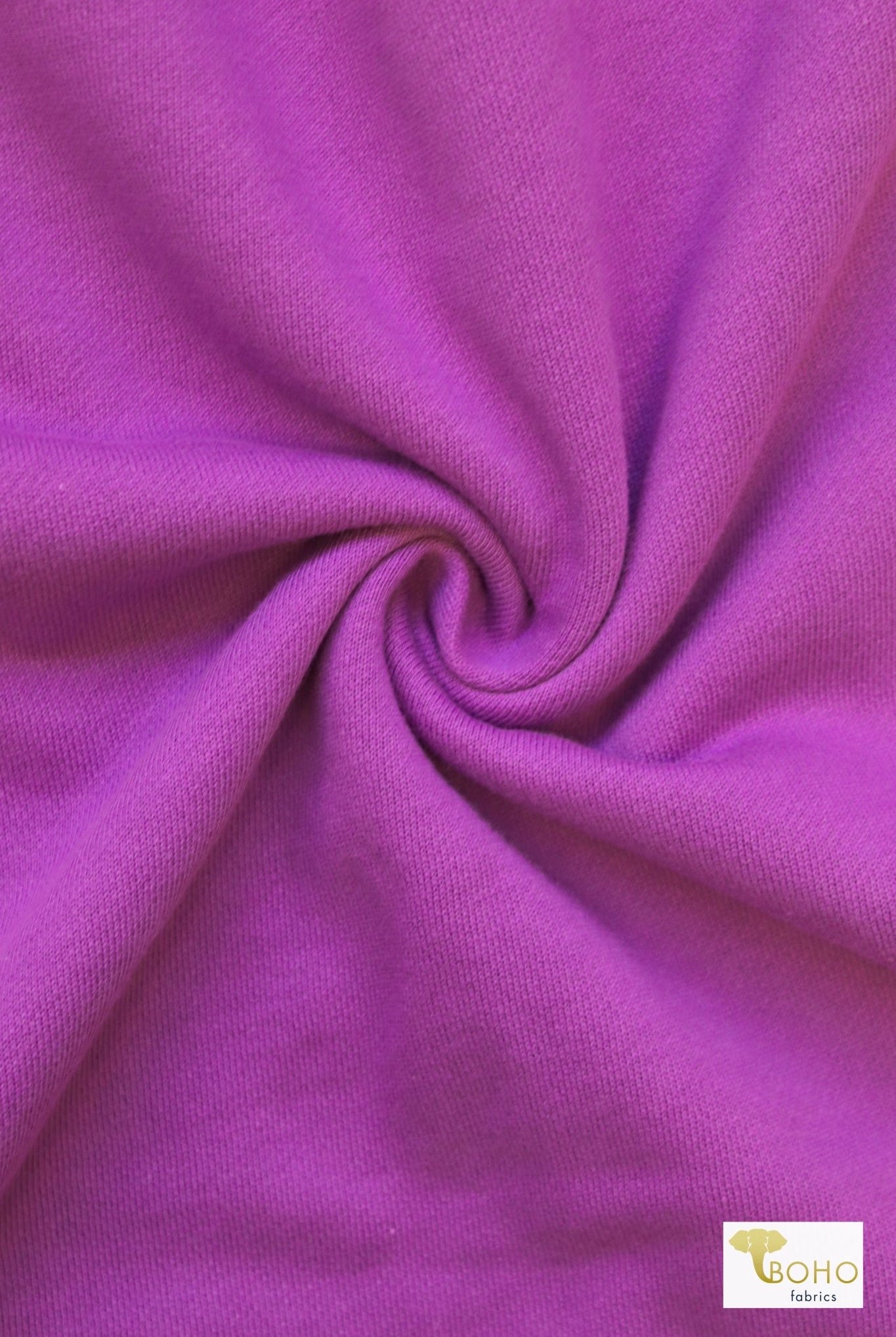 1x1 Rib Knit, Grape. SOLD BY THE HALF YARD! - Boho Fabrics