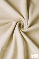 1x1 Rib Knit, Ivory Seashell. SOLD BY THE HALF YARD! - Boho Fabrics