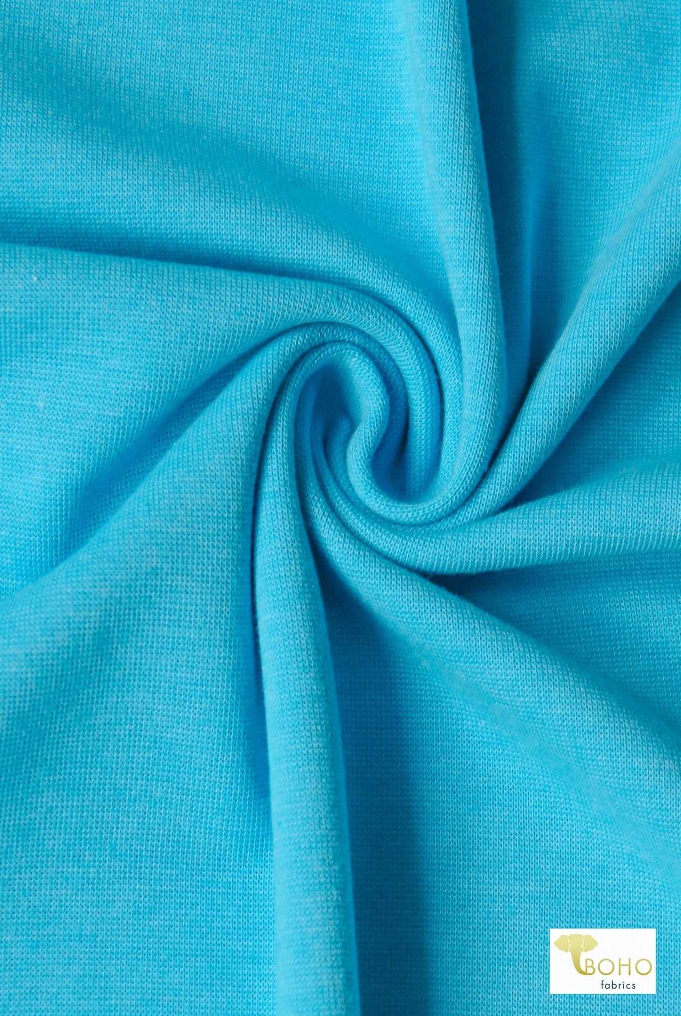 1x1 Rib Knit, Ultra Marine Blue. SOLD BY THE HALF YARD! - Boho Fabrics