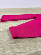 2" Hot Pink, Cuff/Ribbing. Sold per package of 60" Length - Boho Fabrics - Rib Solid, Knit Fabric