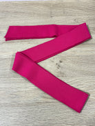 2" Hot Pink, Cuff/Ribbing. Sold per package of 60" Length - Boho Fabrics - Rib Solid, Knit Fabric