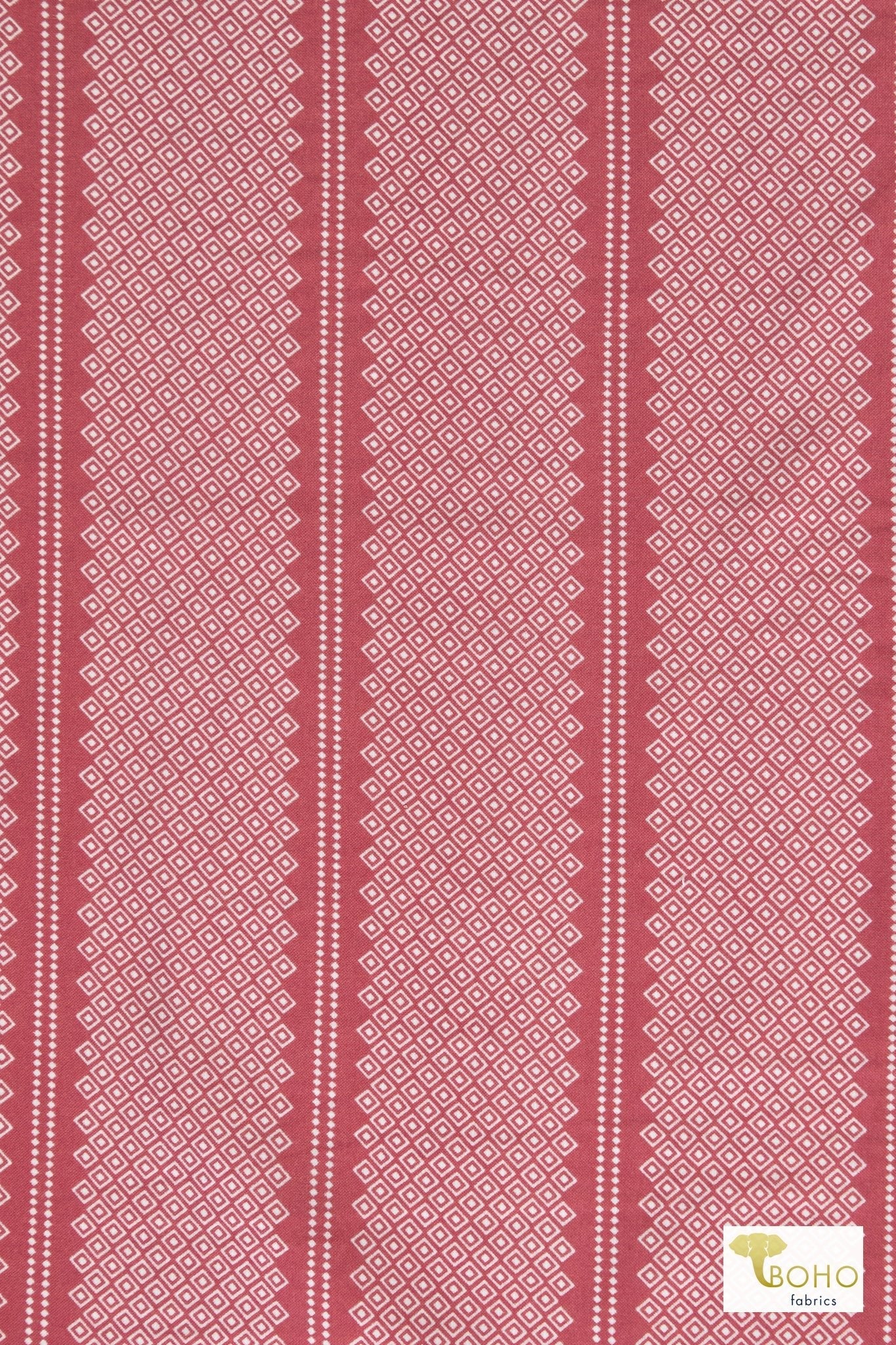 2 Yard & 3 Yard Precuts!  Diamond Luxe in Pink, Georgette Woven Fabric - Boho Fabrics - Georgette, Woven