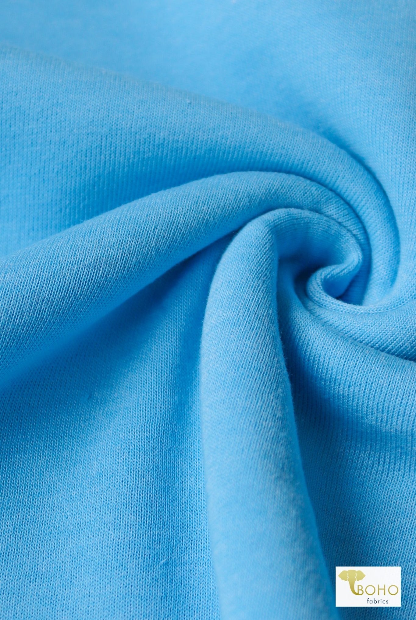 2 Yard- Last Cuts! Blue Sky, Sweatshirt Fleece. - Boho Fabrics