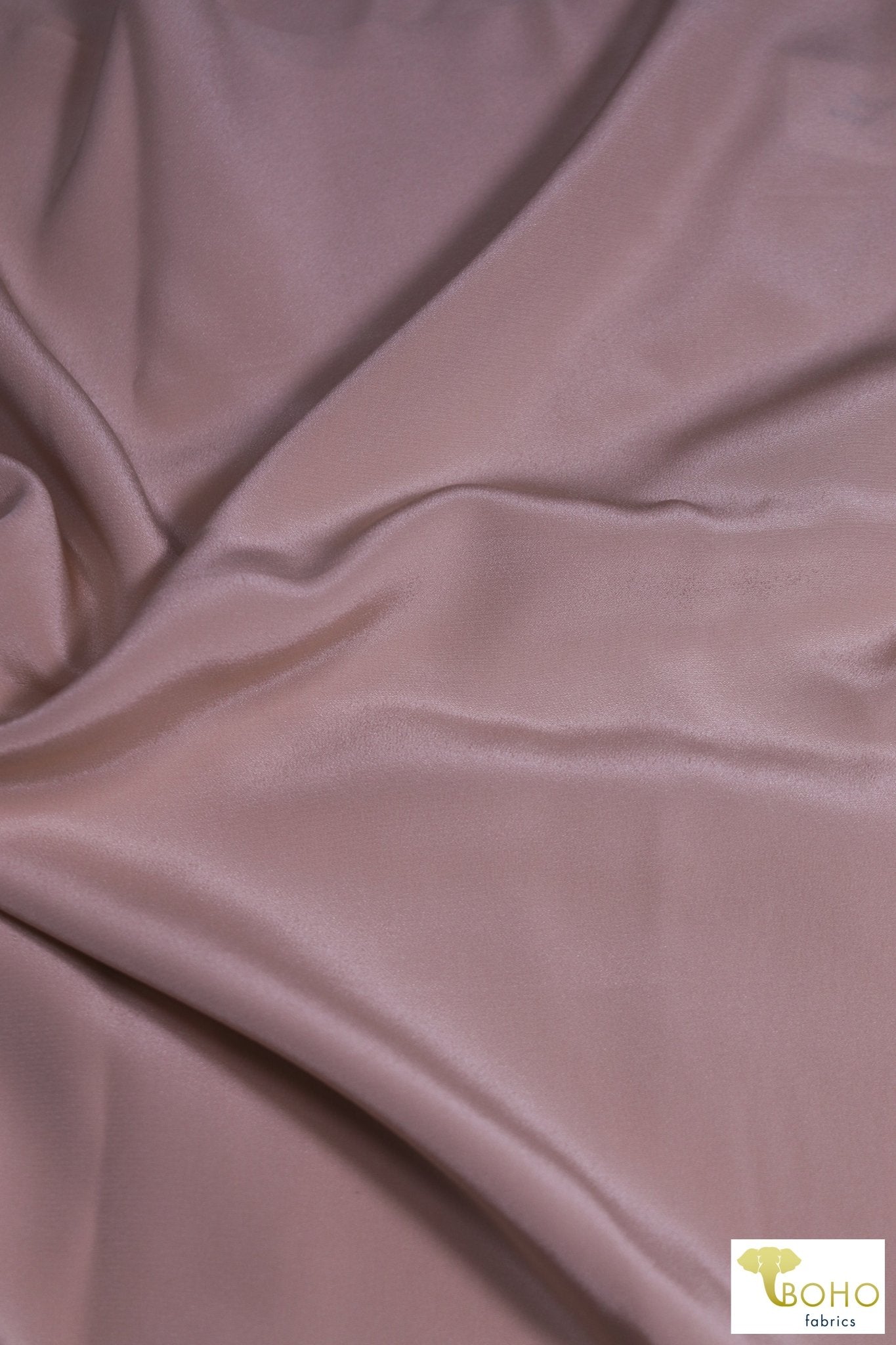 2 Yard- Last Cuts! Dusty Pink. Silk Crepe de Chine Woven Fabric. SILK-125 - Boho Fabrics