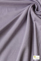 2 Yard- Last Cuts! Lavender Lake, Solid Rayon Spandex Knit - Boho Fabrics