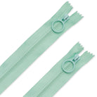 20" Mint Hoop Pull Zipper (2 pk) (ZW6745) - Boho Fabrics - Zippers