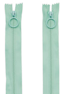 20" Mint Hoop Pull Zipper (2 pk) (ZW6745) - Boho Fabrics - Zippers