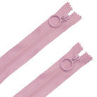 20" Pink Hoop Pull Zipper (2 pk) (ZW6769) - Boho Fabrics - Zippers