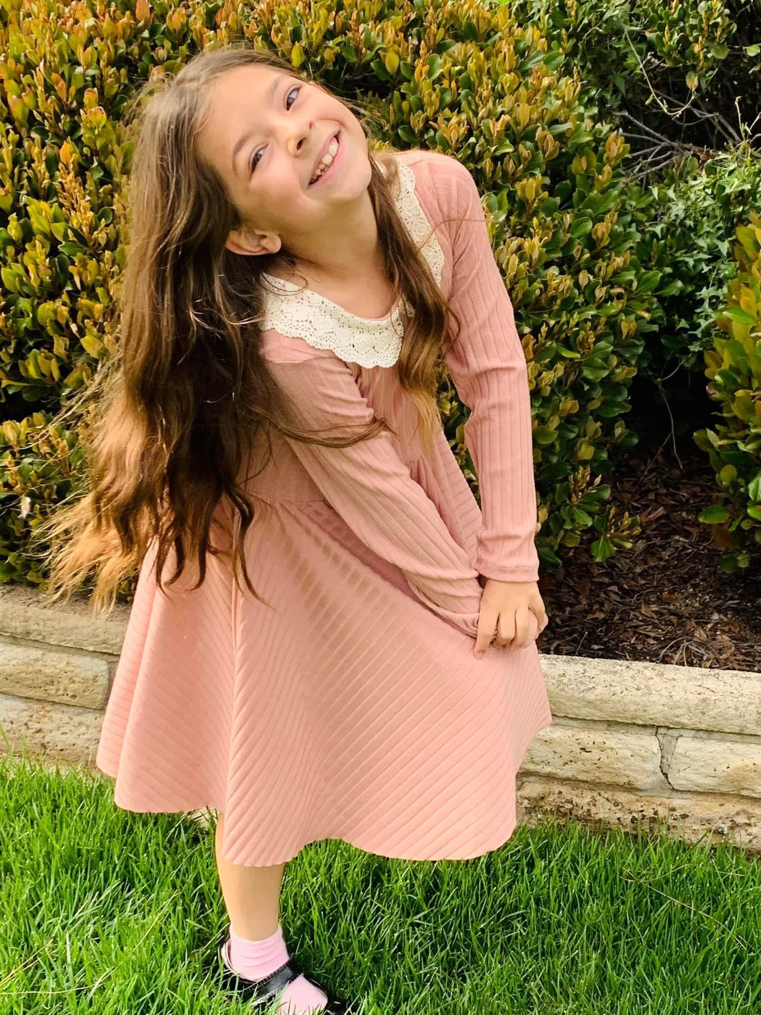 8x4, Tea Rose Wide, Rib Knit Fabric - Boho Fabrics