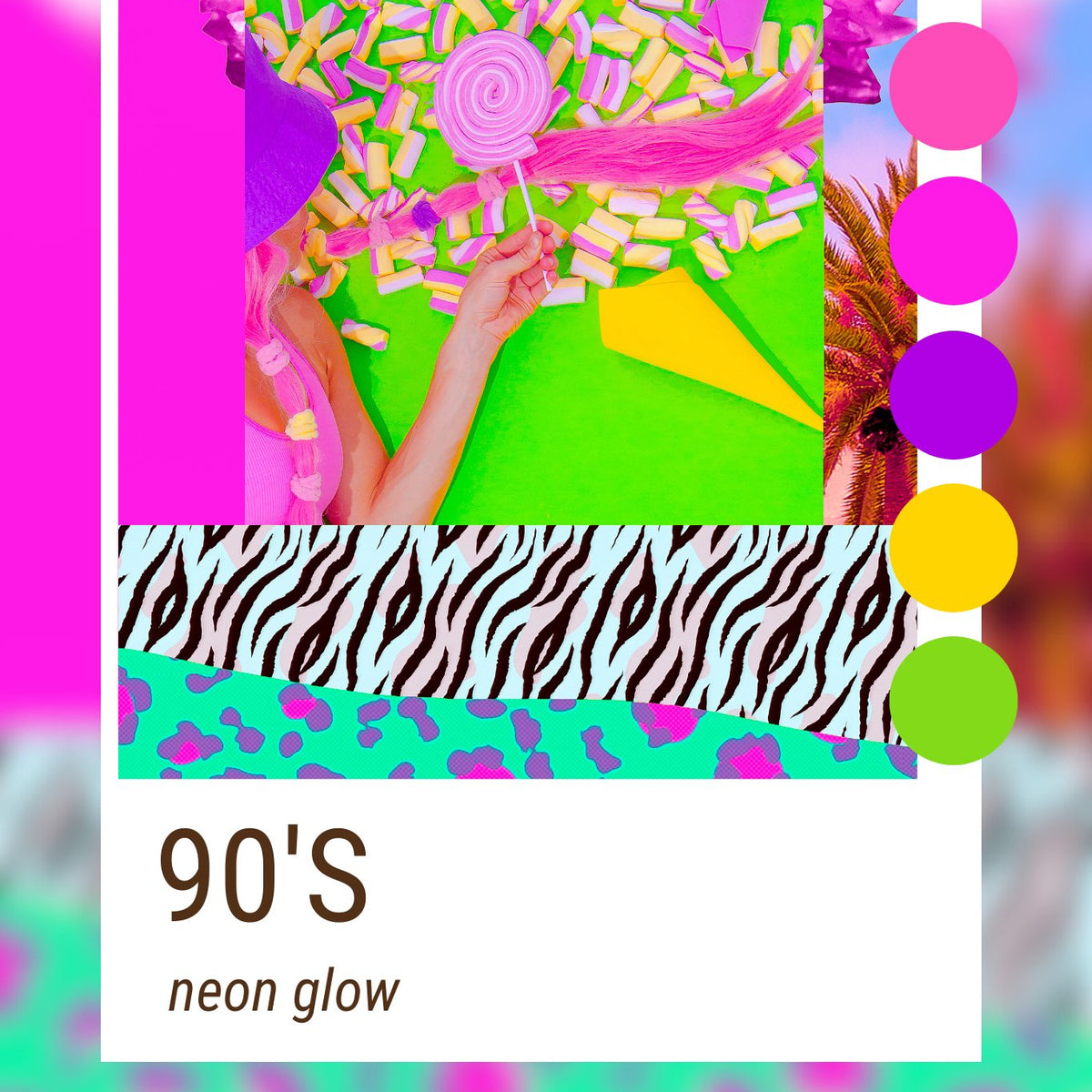 90's Neon Glow, Mystery Color Palette Box. – Boho Fabrics
