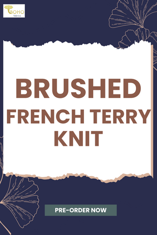 Pre-Order!  Brushed French Terry, Solids