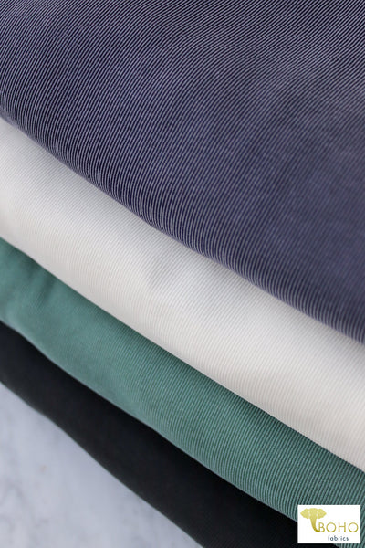11/08/2023 Fabric Happy Hour!  "Boardwalk" Cupro Rib Solids, Knit Bundle. READY TO SHIP!