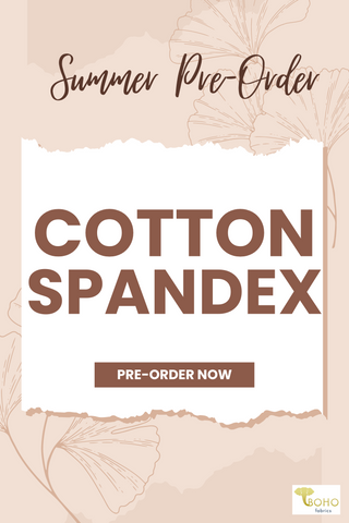 Pre-Order!  Cotton Spandex Knit Fabric.