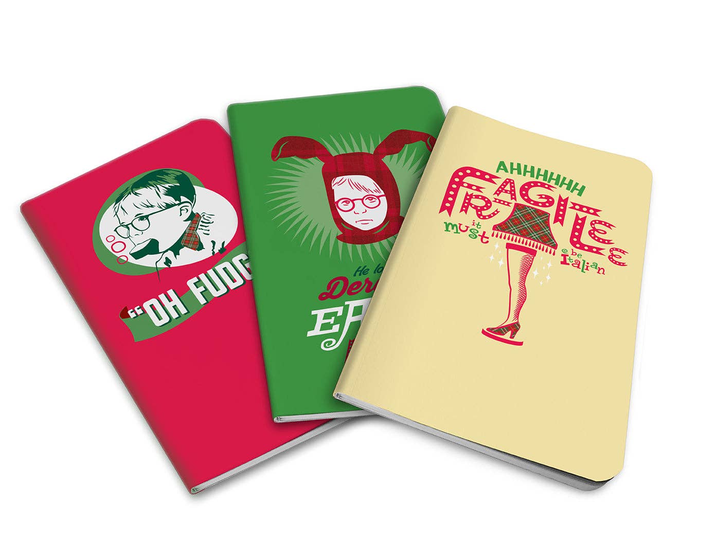 A Christmas Story Pocket Notebook Collection (Set of 3) - Boho Fabrics - 
