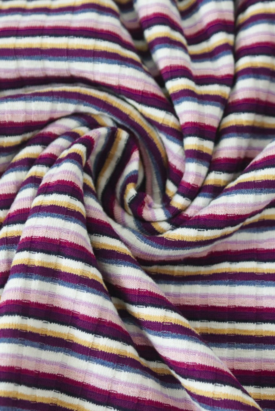 Adalyn Stripes, Rib Knit. RIB-126 - Boho Fabrics