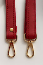 Adjustable Crossbody Strap in Red - Boho Fabrics - Bag Hardware