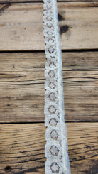 Adore Light Beige Vintage Lace Trim, 1” Sold by the Yard (Trim - 094) - Boho Fabrics - Trims