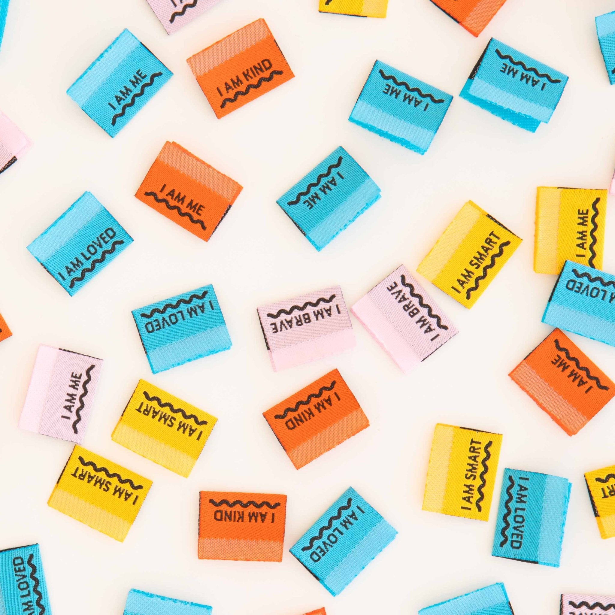 Affirmations Multipack - Sewing Woven Clothing and Quilt Labels - Boho Fabrics - Sew - in Labels