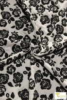 Alloy Roses Jacquard Knit. JQD-109 - Boho Fabrics