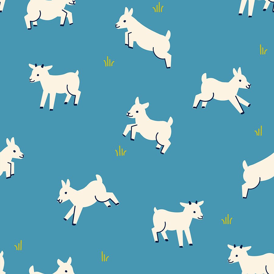 Animal Animal Vintage Blue RS5166 13 Ruby Star1 - Boho Fabrics - Quilting Cotton, Woven